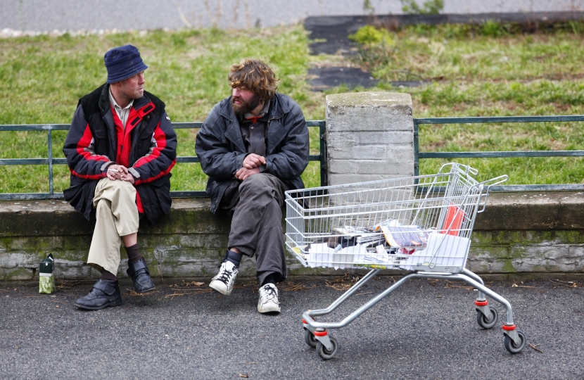 homeless rough sleeping james wild mp new housing coronavirus