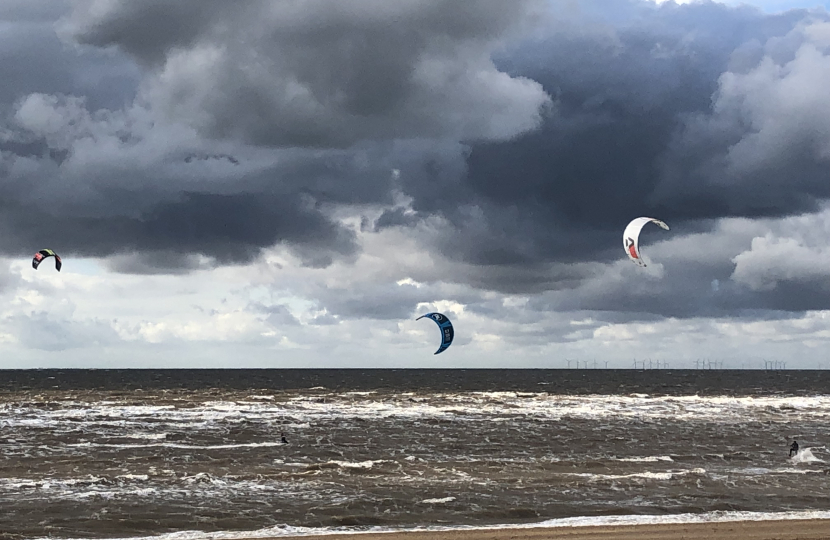 Kite surfing