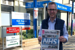 James outside QEH