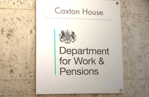 Department for Work and Pensions poster